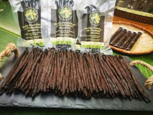gousses de vanilles et sachets de 250gr