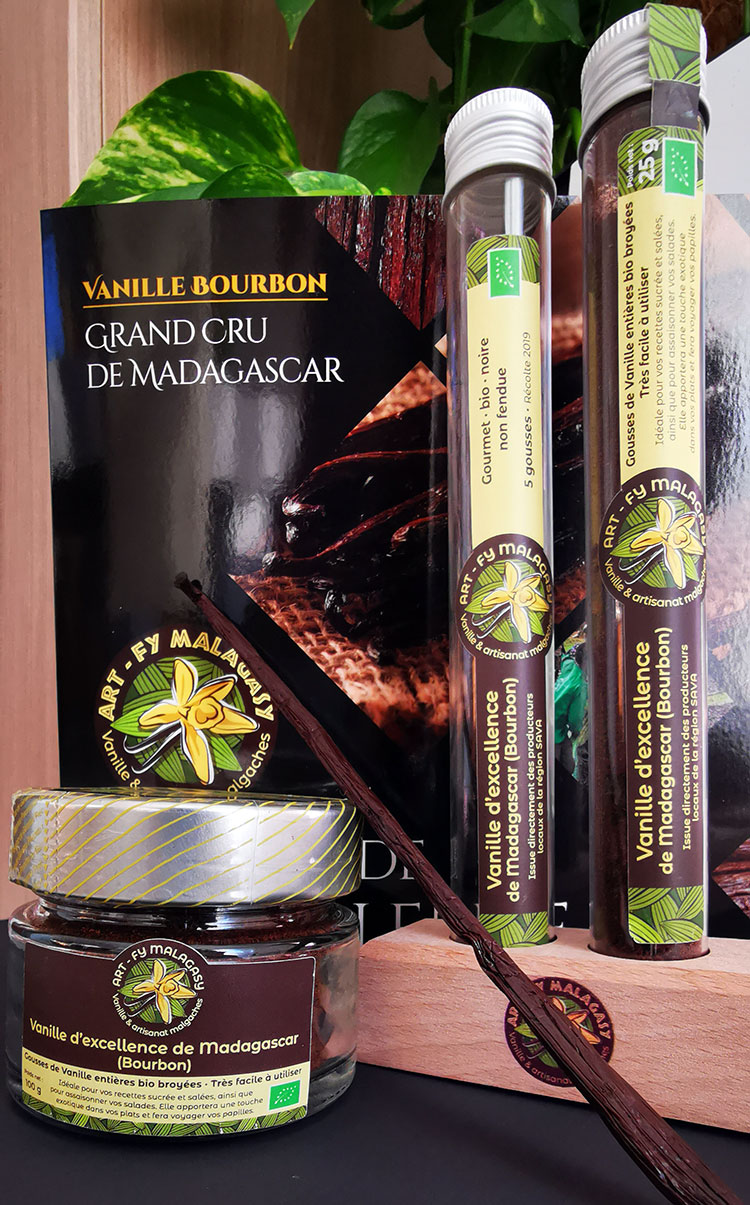 Gousses de vanille de Madagascar